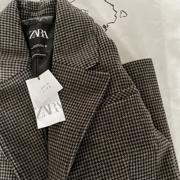 ZARA Wool Blend Coat - Picture 7 of 8